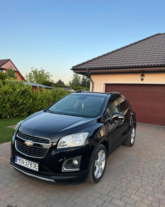 Chevrolet Trax cena 42500 przebieg: 113677, rok produkcji 2013 z Konin małe 79